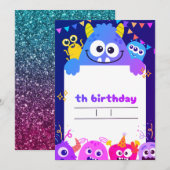 My child's birthday invitation card  kaart (Voorkant / Achterkant)