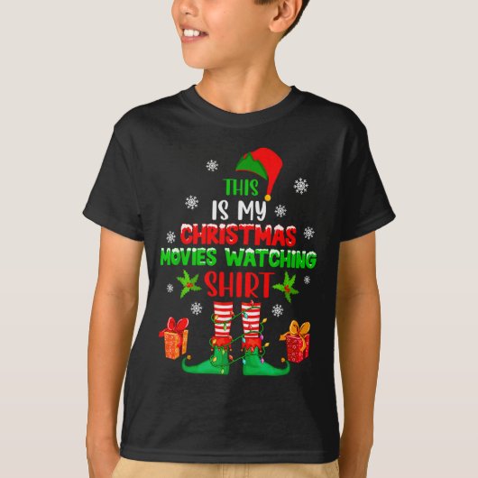 My Christmas Movies Watching Shirt Cute Elf Costum (Voorkant)