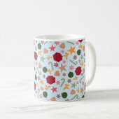 My Christmas Objects Blue Koffiemok (Voorkant rechts)