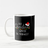 My Christmas Srit Is Whiskey Liquor Drinker Christ Koffiemok (Links)