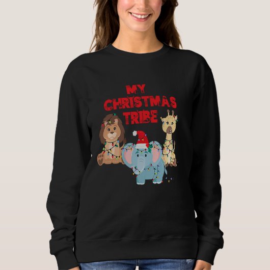 My Christmas Tribe Holiday Animals Trui (Voorkant)