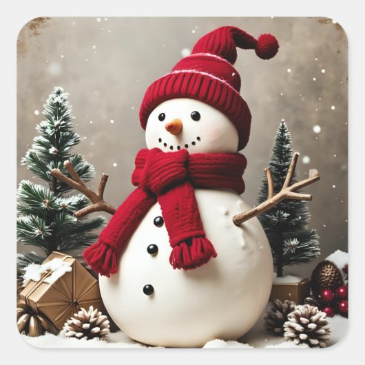 My Christmas  Vierkante Sticker (Voorkant)