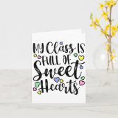 My Cl Is Full Of Sweet Heart Valentines Day Cu  Kaart (Gele Bloem)