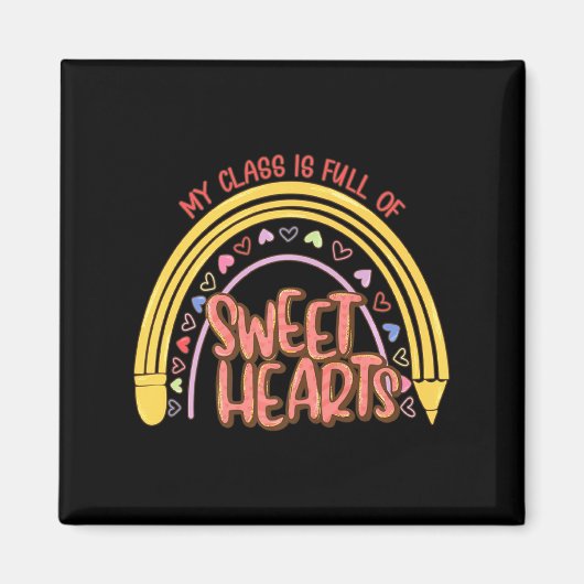 My Cl Is Full Of Sweet Heart Valentines Day Tea Magneet (Voorkant)