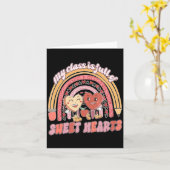 My Cl Is Full Of Sweet Hearts Teacher Valentine Kaart (Gele Bloem)