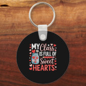 My Cl Is Full Of Sweet Hearts Teacher Valentines D Sleutelhanger (Voorkant)