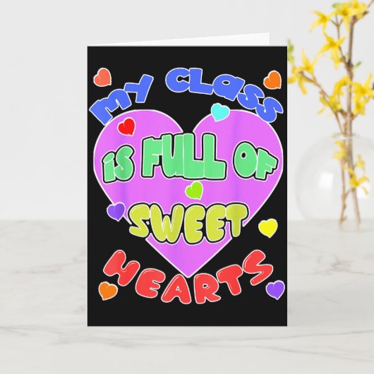 My Cl Is Full Of Sweet Hearts Valentines Day Gift Kaart (Gele Bloem)