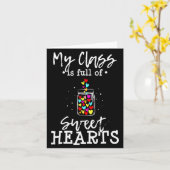 My Cl Is Full Of Sweethearts Rainbow Teacher Va _1 Kaart (Gele Bloem)