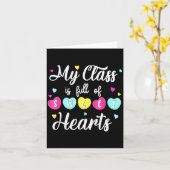 My Cl Is Full Of Sweethearts Teacher Valentines Kaart (Gele Bloem)