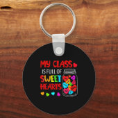 My Cl Is Full Of Sweethearts Valentines Day F Sleutelhanger (Voorkant)