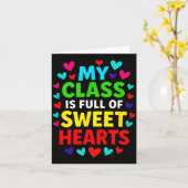 My Cl Is Full - Teachers Valentines School Love  Kaart (Gele Bloem)