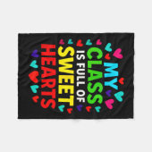My Cl Is Full - Teachers Valentines School Love Ta Fleece Deken (Voorkant (Horizontaal))