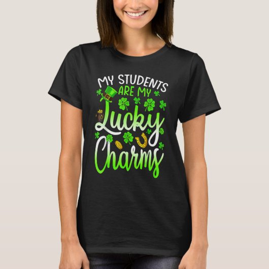 My Class Is Full Of Lucky Charms Teacher St Patric T-shirt (Voorkant)