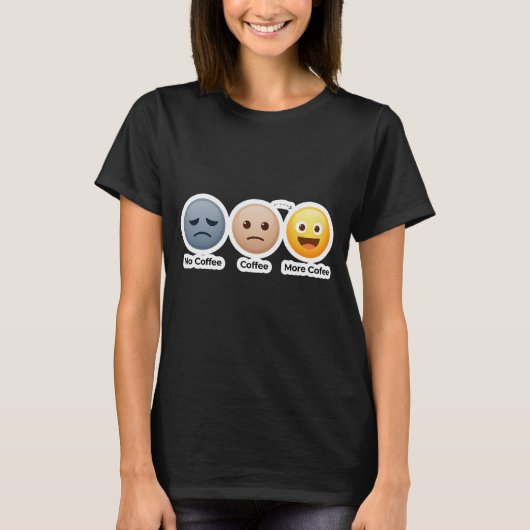 My Coffee Moods T-shirt (Voorkant)