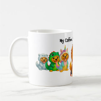 My Coffee My Gang My Rules Mok Funny Dog
