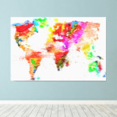 My Color World Stretched Canvas Print (Insitu (Houten vloer))