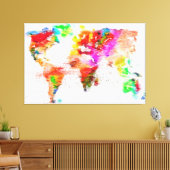My Color World Stretched Canvas Print (Insitu (Woonkamer))