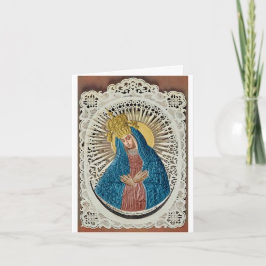 My Computer Colorization of Virgin Mary card Kaart (Voorkant)