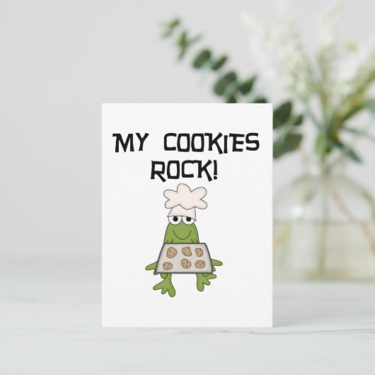 My Cookies Rock Tshirts and Gifts Briefkaart (Staand voorkant)