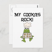 My Cookies Rock Tshirts and Gifts Briefkaart (Voorkant / Achterkant)
