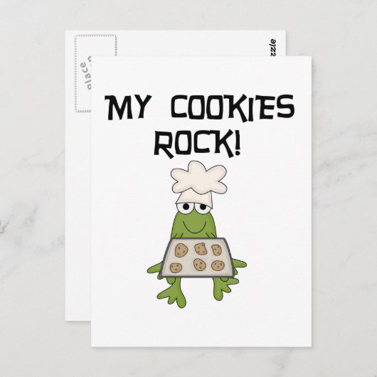 My Cookies Rock Tshirts and Gifts Briefkaart (Voorkant / Achterkant)