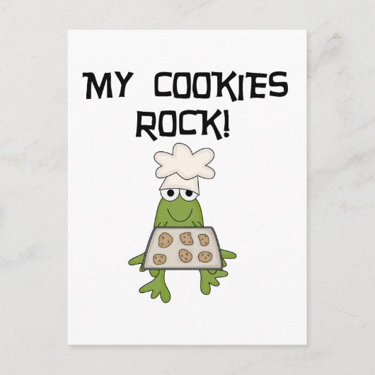 My Cookies Rock Tshirts and Gifts Briefkaart (Voorkant)