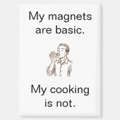 My Cooking is Not Basic Minimalist Refrigerator Magneet (Voorkant)