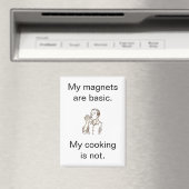 My Cooking is Not Basic Minimalist Refrigerator Magneet (Insitu (Vaatwasser))