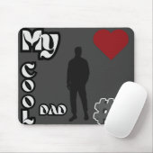 My Cool Dad #1 Grijze Muismat (Met muis)