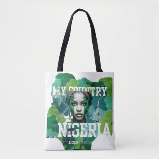 My Country, Nigeria – liac.o Collection Tote Bag (Voorkant)