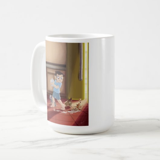 "My Cup Overflows" Grote Mok (Voorkant links)