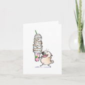 My Cup Runneth Over pug bedankkaart Kaart (Voorkant)