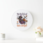 My Dachshund Rides Shotgun Grote Klok (Huis)