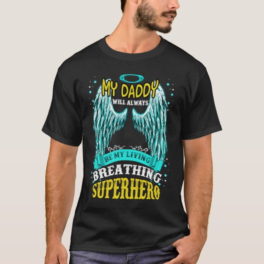 My Dad in Memories Poem Daughter Son Loss Daddy in T-shirt (Voorkant)