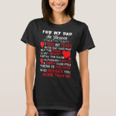 My Dad In Memories Poem Daughter Son Lost Father T-shirt (Voorkant)