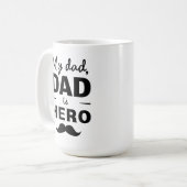 My Dad Is Hero - Bold Vaderdag Typography Koffiemok (Voorkant links)