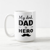 My Dad Is Hero - Bold Vaderdag Typography Koffiemok (Links)