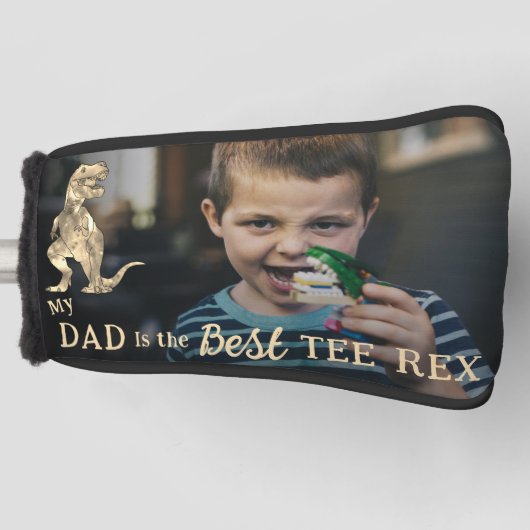 My Dad is The Best Tee Rex Kids Photo Golfheadcover (Voorkant)