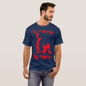 My dad my hero 3 t-shirt (Voorkant volledig)