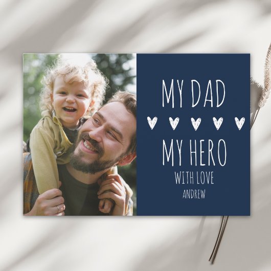 My Dad My Hero Scrip Photo Dad Aankondiging