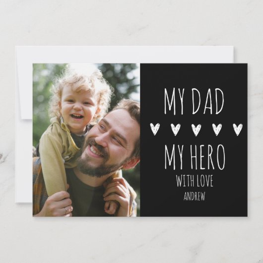 My Dad My Hero Scrip Photo of the Children Aankondiging (Voorkant)