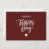 My Dad My Hero Scrip Photo Red Aankondiging (Achterkant)