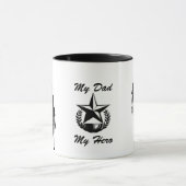 My Dad My Hero Silhouette 11 oz Mok (Midden)