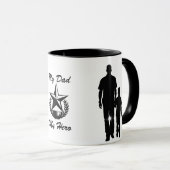 My Dad My Hero Silhouette 11 oz Mok (Voorkant rechts)