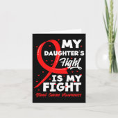 My Daughter's Fight Is My Fight Blood Cancer Aware Kaart (Voorkant)