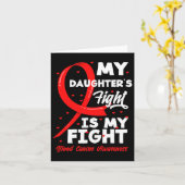 My Daughter's Fight Is My Fight Blood Cancer Aware Kaart (Gele Bloem)
