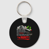 My Day I'm Booked Christmas Schedule Time  Sleutelhanger (Voorkant)