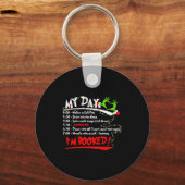 My Day I'm Booked Christmas Schedule Time  Sleutelhanger (Voorkant)