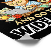 My Day Starts Backwards I Wake Up Tired Go To Bed Poster (Hoek)