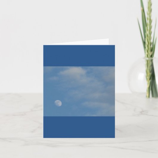 My Daytime Moon - Aangepaste Kaart voor portretnot (Voorkant)